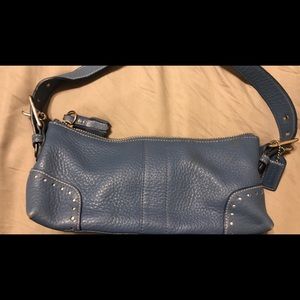 Coach blue shoulder bag